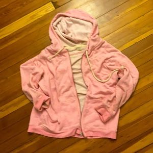 Aerie pink zip up sweatshirt